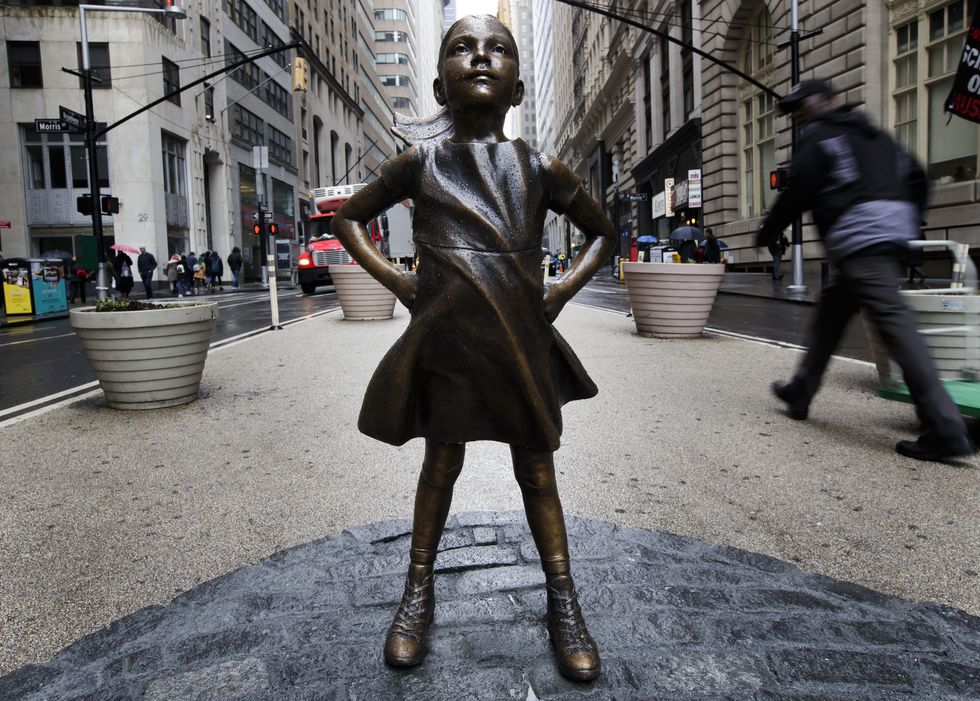 Wall Street Girl Statue