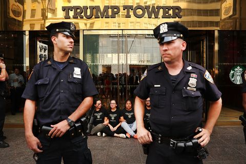 police outside Trump Tower