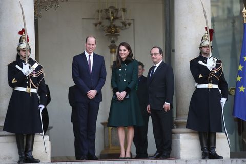 Prince William and Kate Middleton And Francois Hollande