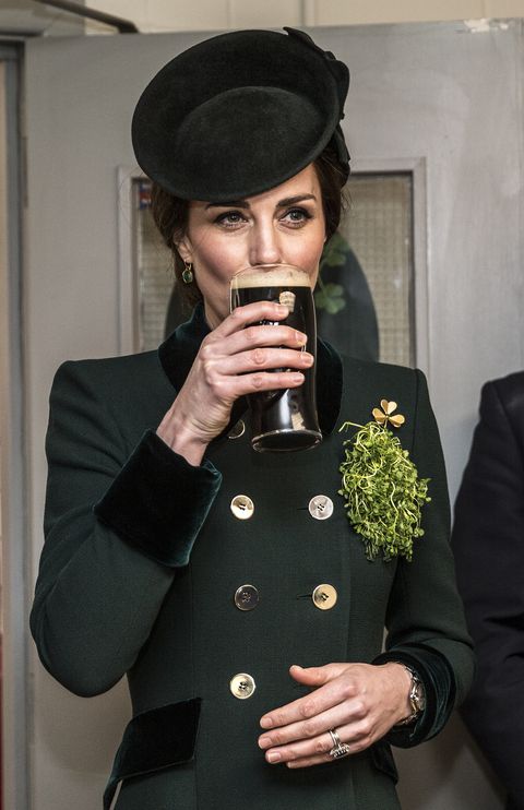 Kate Middleton Drinking Guinness