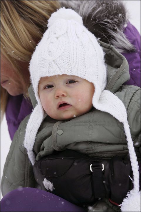 14 Pictures of Royal Babies Playing In the Snow