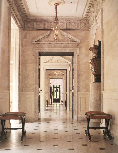 The marble halls of the Albemarle house.