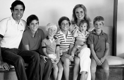 The Romney clan in a 1982 family photo.