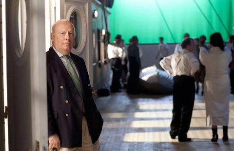 Julian Fellowes on the impressive two-story set that was built for the filming of his miniseries about the ship.