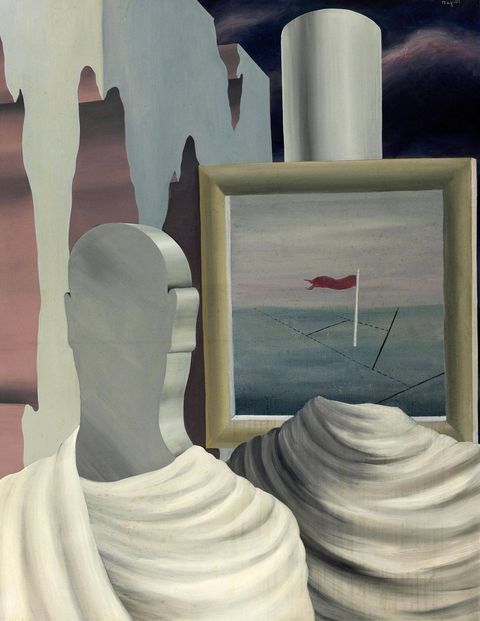 "Surrealism is perhaps the last great 'ism' of the 20th century that has yet to reach its full commercial potential," Simon Shaw says. "It's historically been undervalued in relation to other movements, such as Cubism and Expressionism. As a result there remains quite a number of high-quality Surrealist works in private hands that are available to come to market."Conor Jordan agrees, adding that the market's new interest in 1920s- and '30s-era pictures by the likes of Magritte and Dalí (and, according to Shaw, those by somewhat lesser-known practitioners such as Yves Tanguy and Paul Delvaux) likely stems from prevailing preoccupations found in contemporary art today. "We've become so used to seeing the artist's psychology played out in art," Jordan says. "I think that the whole inward-looking nature of Surrealism, which used to make it a hermetic and abstruse corner of the marketplace, has now made it more mainstream. Today it is seen more directly as a precursor of late-20th-century art."This past February Sotheby's London set a world record for both Dalí and for a Surrealist painting sold at auction with the sale of Portrait de Paul Éluard, 1929, for $21.7 million, but drawings, prints, and less iconic paintings by the artist can still be had for relatively reasonable prices. The firm also has high hopes for Magritte's Le chevalier du couchant, a 1926 painting that's expected to bring between $4 million and $6 million at the Sotheby's New York Impressionist and Modern art evening sale on November 2. The trend even has star power behind it as well: Earlier this year Leonardo DiCaprio paid $1.4 million for Chevaliers en parade, an excellent example of Dalí's work, at Christie's.Le chevalier du couchant, 1926, by René Magritte. Estimated to fetch $4–$6 million at Sotheby's Nov. 2 auction.