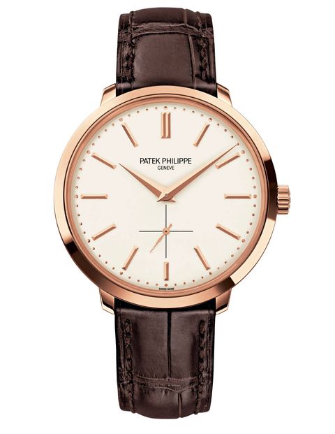To update tradition, Patek Philippe tweaks its iconic Calatrava ($26,800; Tiffany & Co., 212-755-8000), taking inspiration from its late-'50s line.