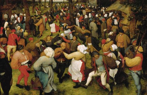 "The Wedding Dance," Pieter Bruegel the Elder, c. 1566, oil on oak panel.