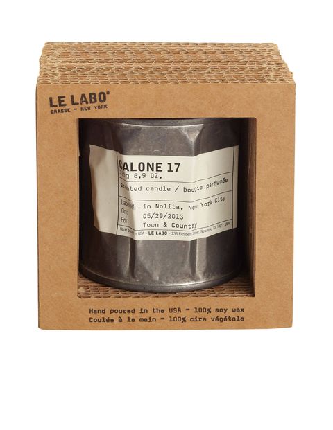 These crushed tin can candles from downtown New York perfume company Le Labo are available in five different scents. Labels can be personalized with names, dates, or even little love notes. $60; lelabofragrances.com