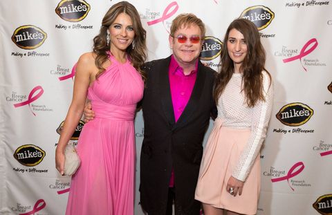 Elizabeth Hurley, Elton John, and Sara Bareilles.