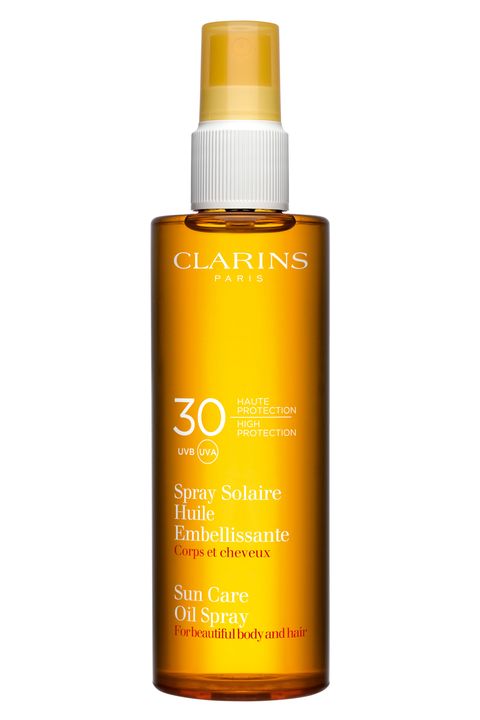 Clarins Suncreen Care Oil SPF 30, $35, clarinsusa.com.