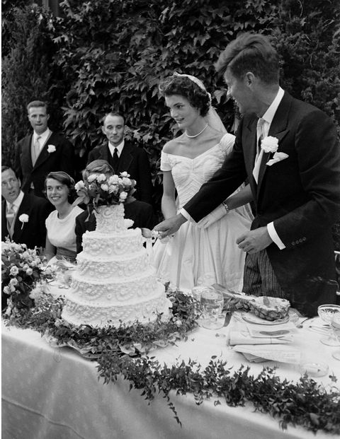 John F. Kennedy and Jacqueline Bouvier Kennedy.