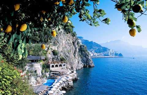 A CITRUS MASSAGEHotel Santa Caterina is best known as a romantic hideaway for the impossibly famous—Liz and Richard, Angelina and Brad among them—but it should also find its way onto the map for its signature massage. The Amalfi Gold (a.k.a. the Lemon Massage) is a light-pressure, full-body treatment using a special lotion made with oil extracted from lemons grown on-site. The fruits—big, curvy beauties—are also sliced and placed on the chakras. The result: citrus-induced euphoria, best followed with a glass of limoncello, the locally favored digestivo. Amalfi Gold, $165, hotelsantacaterina.it