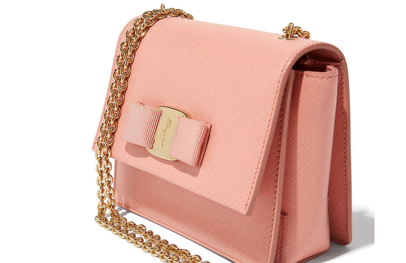 pink handbags