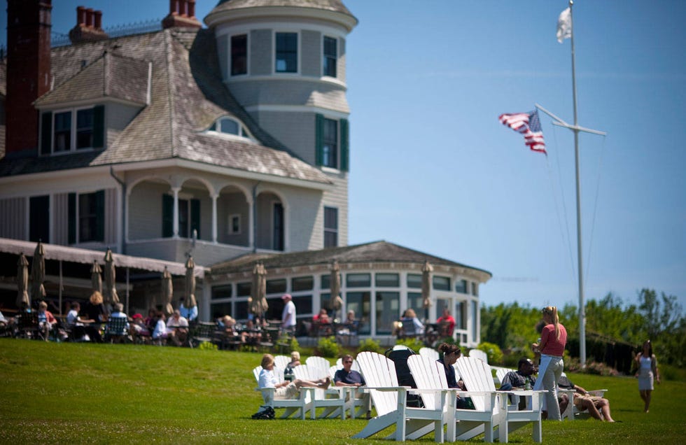 Castle Hill Inn590 Ocean DriveWhy: This Relais & Châteaux property offers stunning views of the Newport Bridge and The Lawn is just about the best place in town to watch the sun go down. Cocktails and seaside-appropriate fare like clam chowder and lobster rolls are offered; the dining room offers a more formal dining option (including a tasting menu featuring rabbit rillette "en croute" and duck breast) while still retaining the incredible view. 