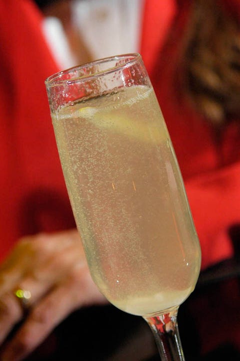 French 75 en Blanc Ingredients 6 tablespoon(s) Lillet Blanc 2 tablespoon(s) cognac or brandy 2 tablespoon(s) lemon juice 1/2 teaspoon(s) superfine sugarDirectionsIn shaker, stir ingredients together. Add ice, cover, and shake until chilled. Strain into cocktail glass. Garnish with lemon peel, if desired.via Goodhousekeeping.com