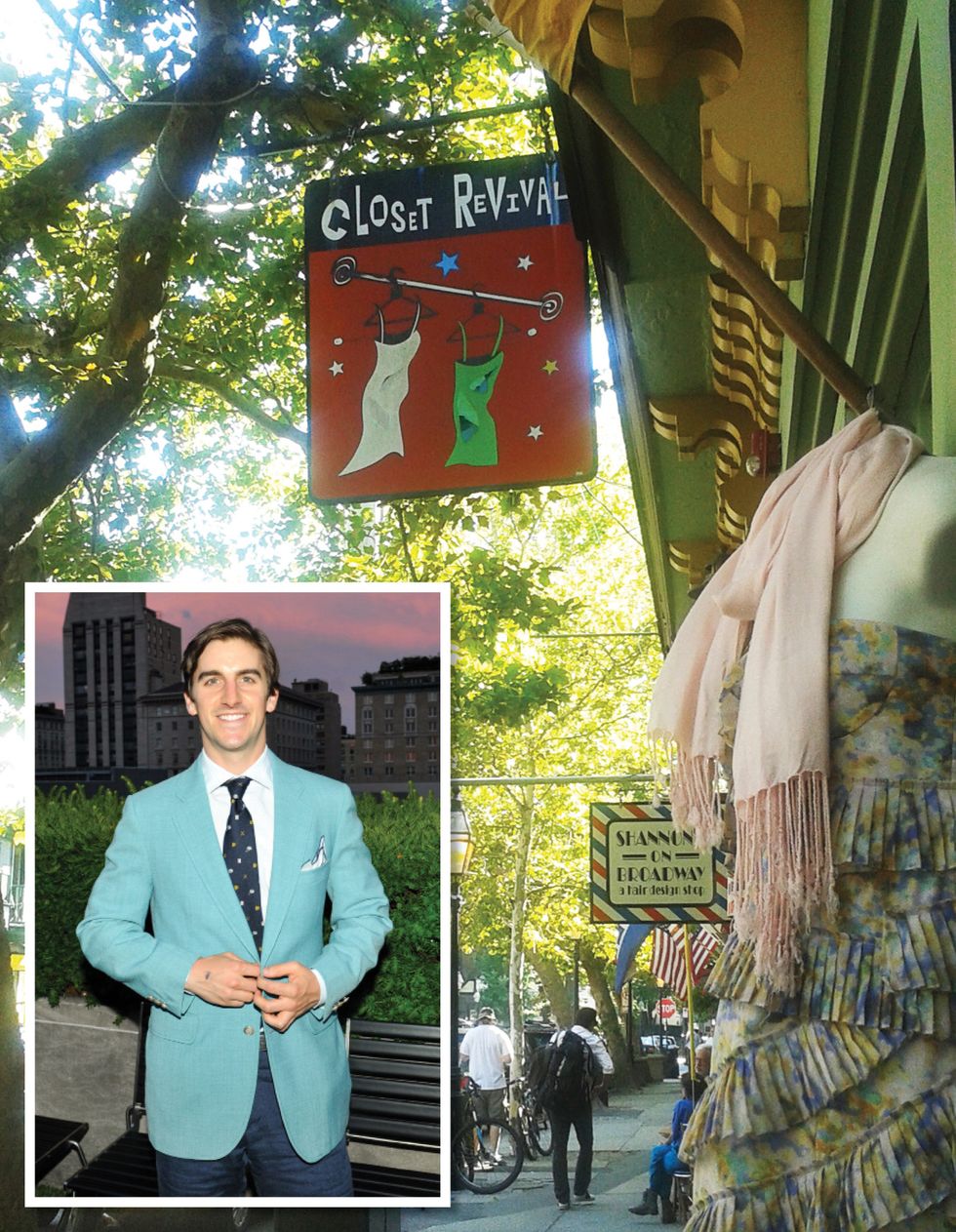 Closet Revival30 BroadwayWhy: This store is great for the same reason The Church Mouse in Palm Beach is one of our favorite vintage shops: the clientele in the community is an excellent resource for inventory. We found this turquoise blazer there for $60.  