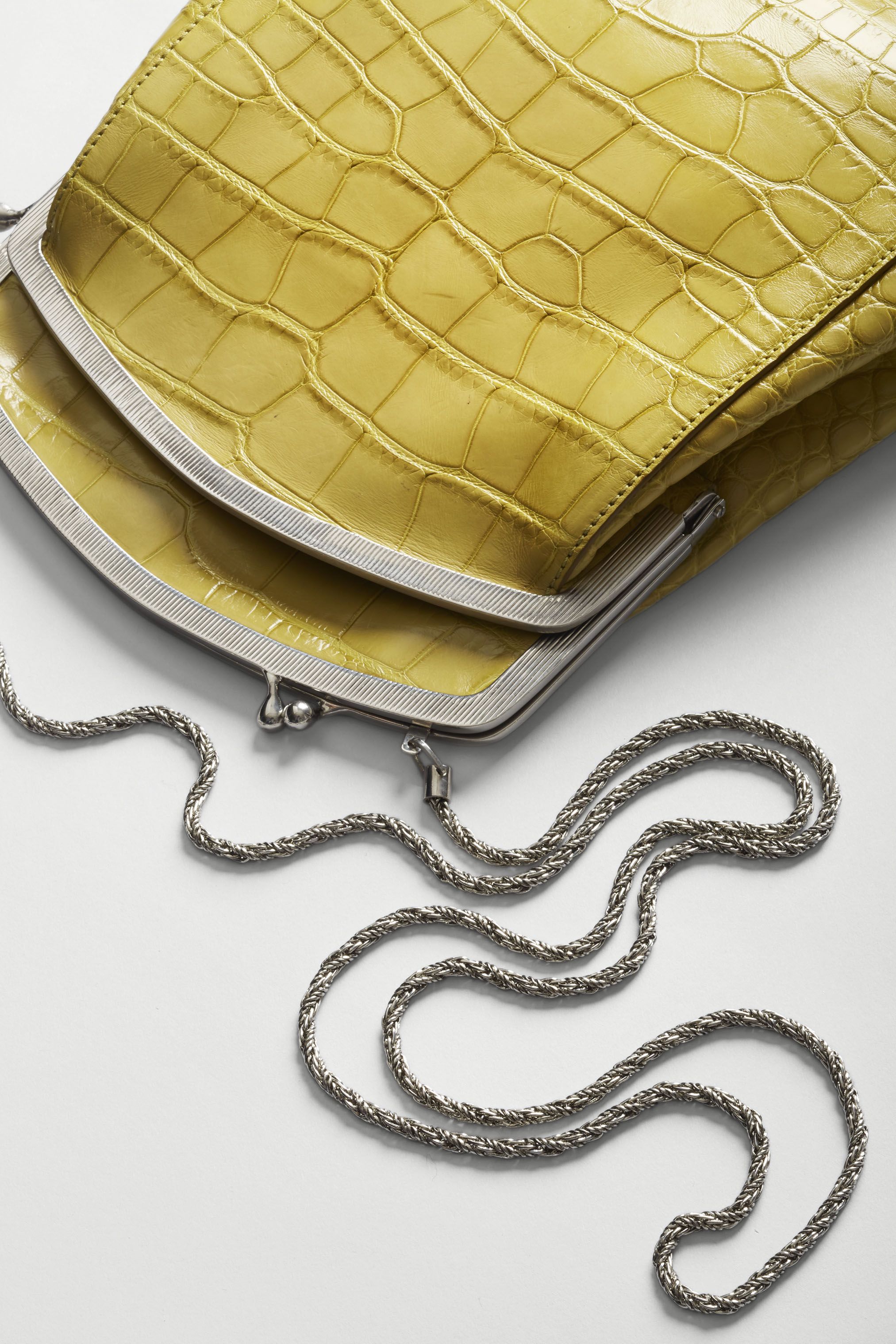 Yellow Riviera Faux Snake Crossbody