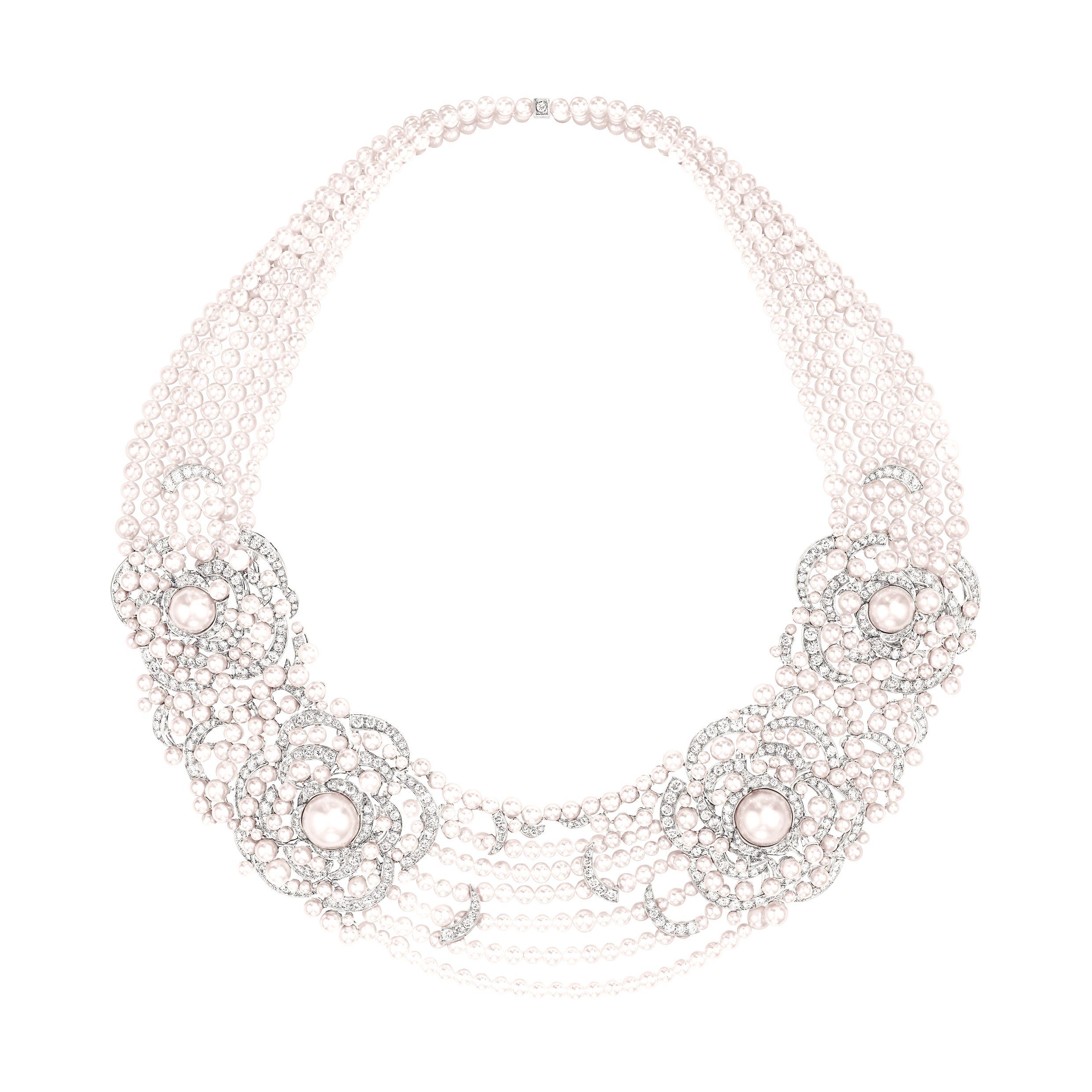 Chanel High Jewelry Pearl Diamond Necklace