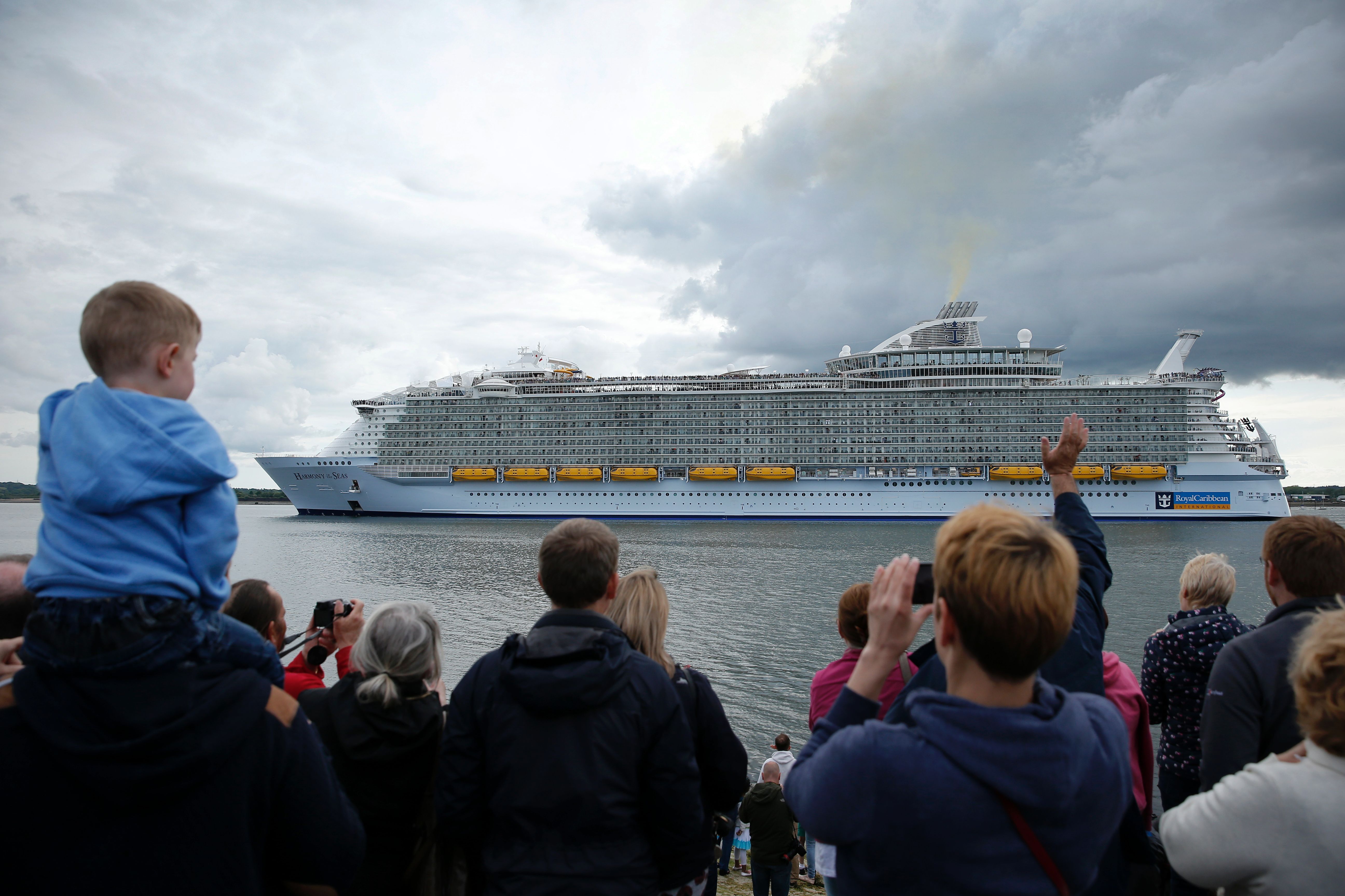 The World's Largest Cruise Ship Sets Sail - Royal Caribbean Harmony of the  Seas Sets Sail