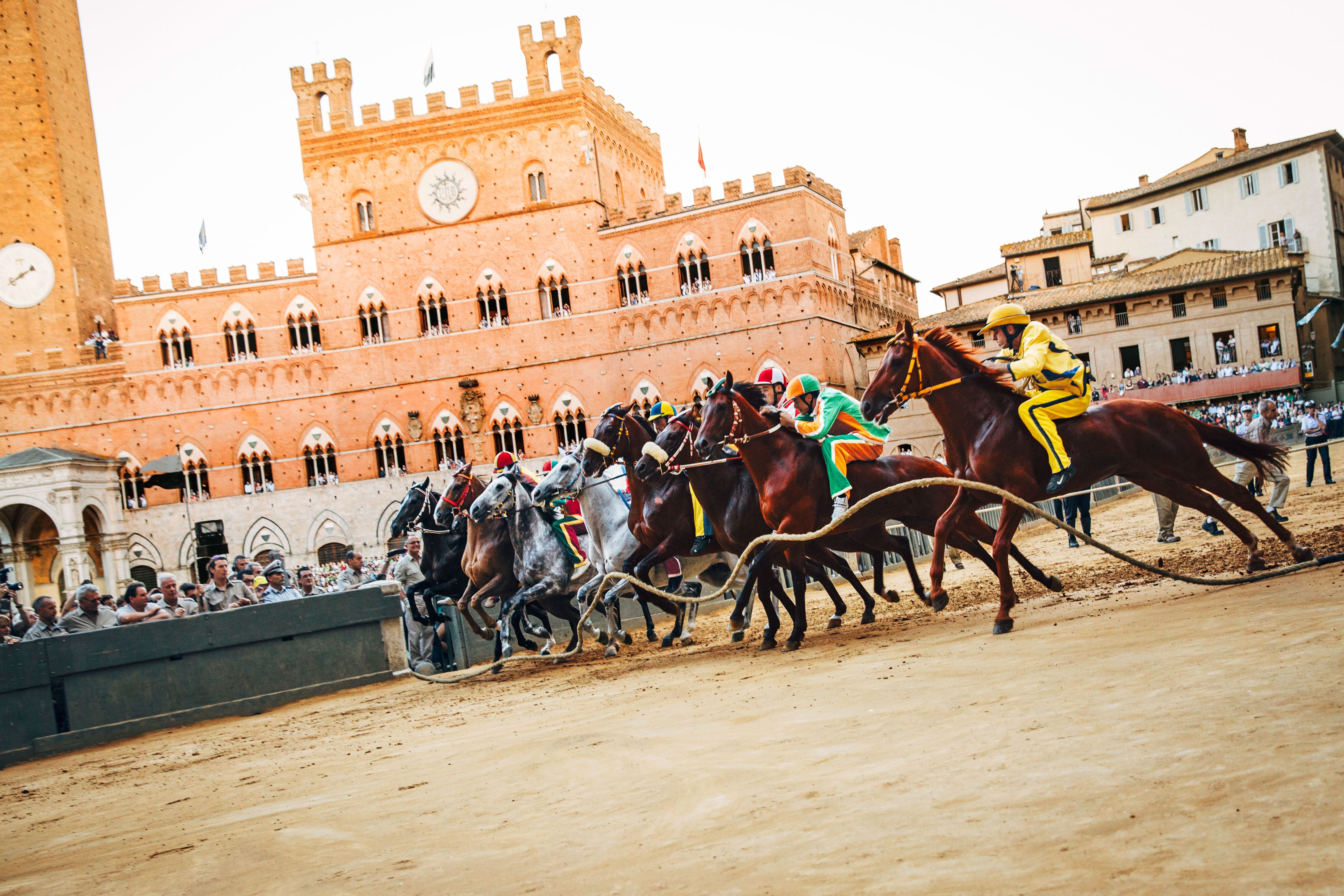 Palio Horse Race in Sienna Italy - Getty Family Involvement in