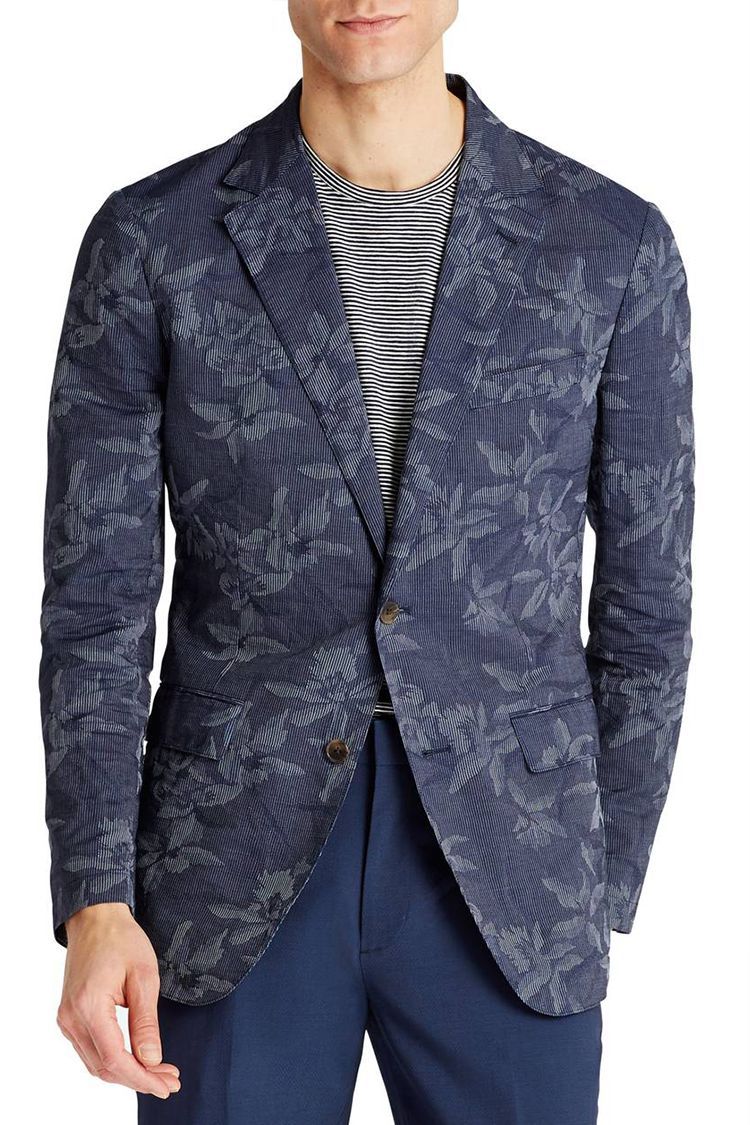 Best Mens Blazers 2024 Josey Mallory   1520360644 Bonobos Slim Fit Floral Cotton Blend Sport Coat 1520360627 