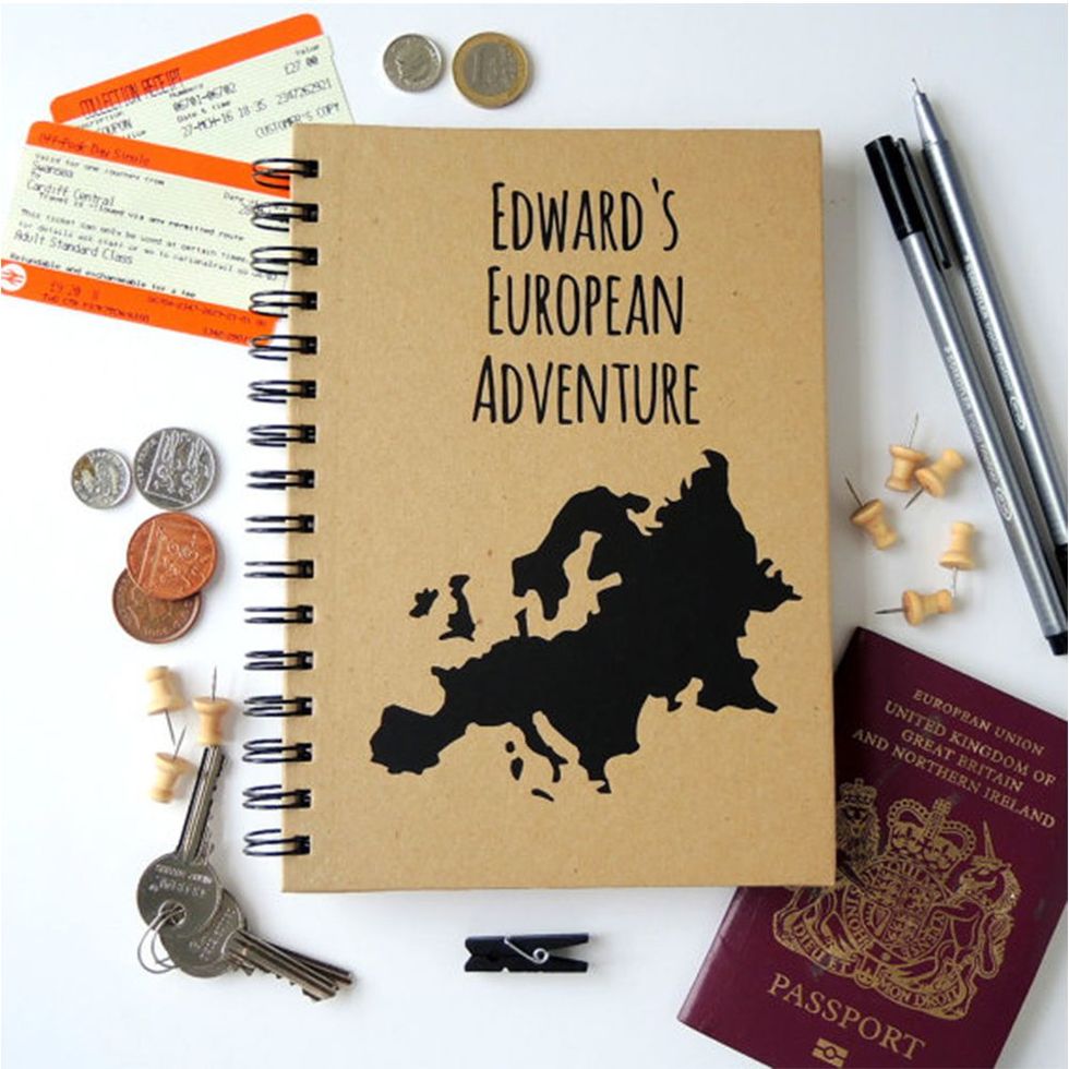 Bucket List, Travel Journal, Travel Notebook, Personalised Notebook, Travel  Gift, Places We're Going, Gold World Map, Our Adventures 