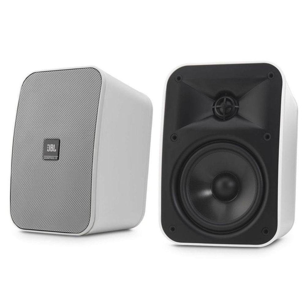 white jbl speaker