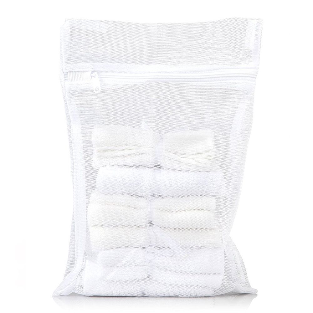 myHomeBody Ultra Soft Super Soft Absorbent Bamboo Cotton White Safe and Healthy Washcloths for Babies and Sensitive Skin 5 Pack 