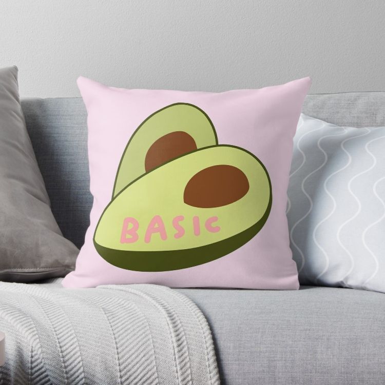 Treenafairy8 Basic Avocado Throw Pillow