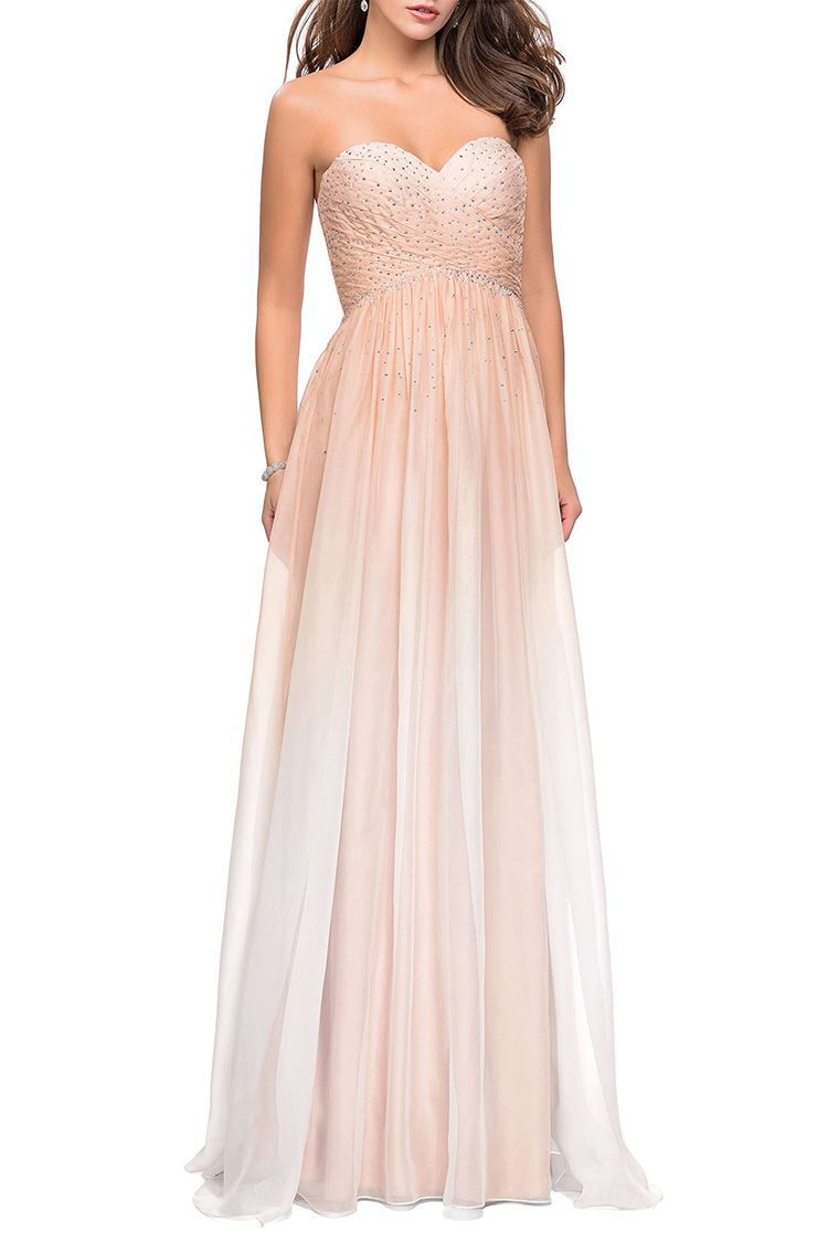 la femme popover chiffon gown