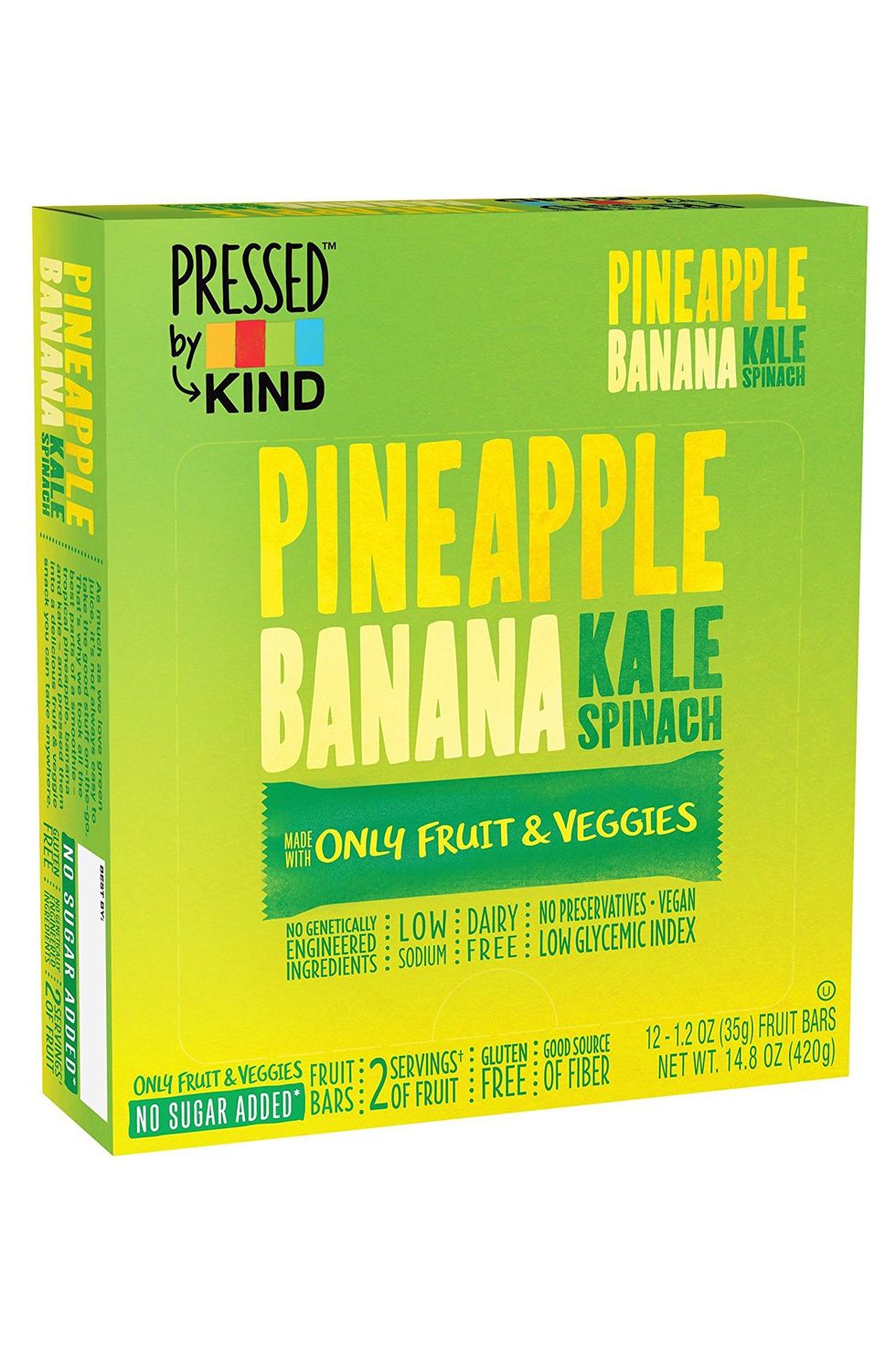 Kind Pressed Pineapple Banana Dried Fruit Bars