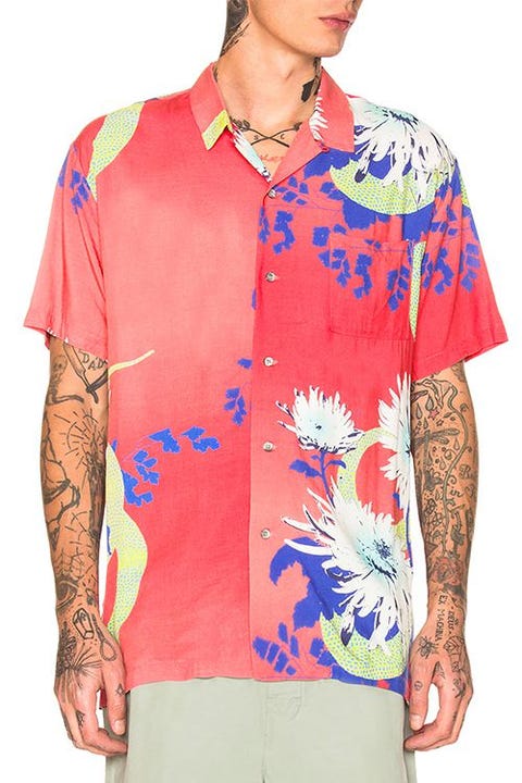 club monaco hawaiian shirt