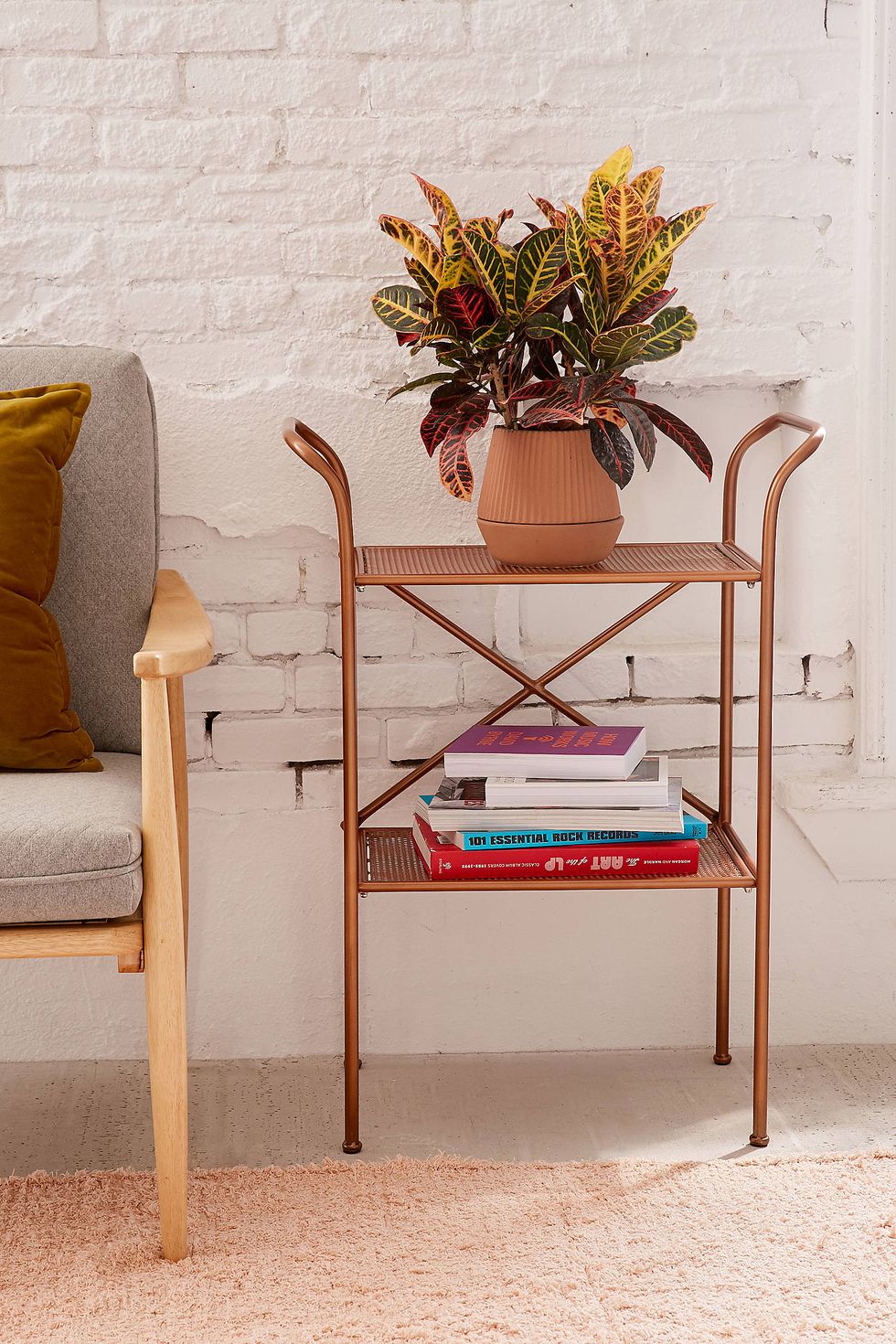 Rustic Metal Side Table