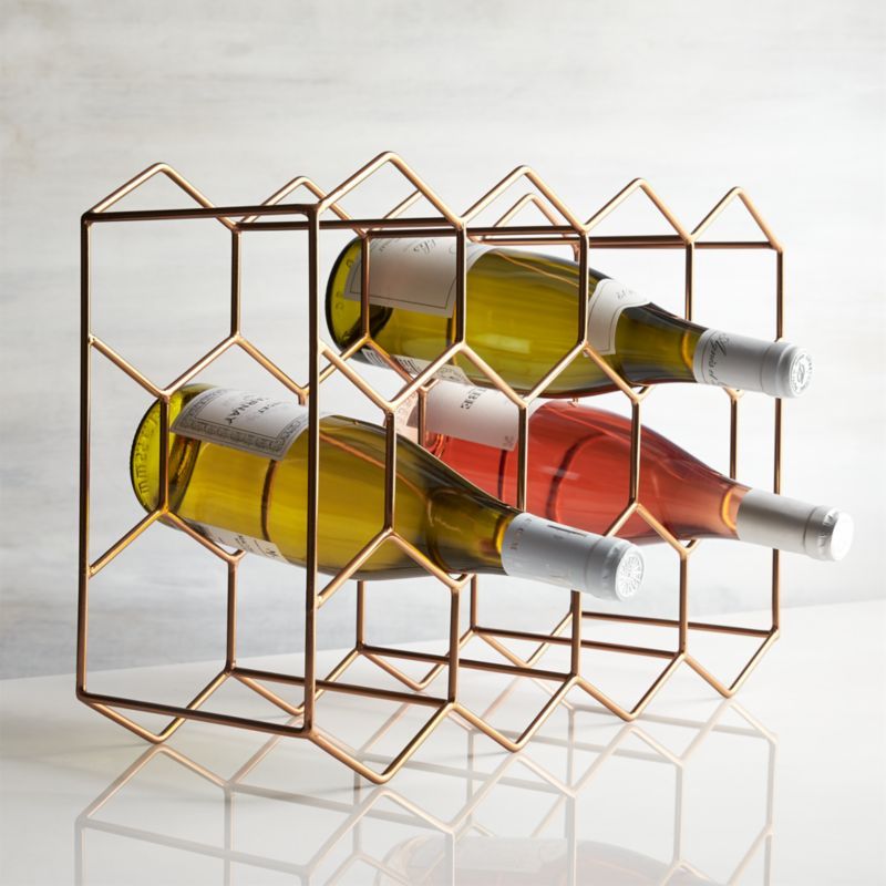 Crate & Barrel 11-Bottle Wine Rack