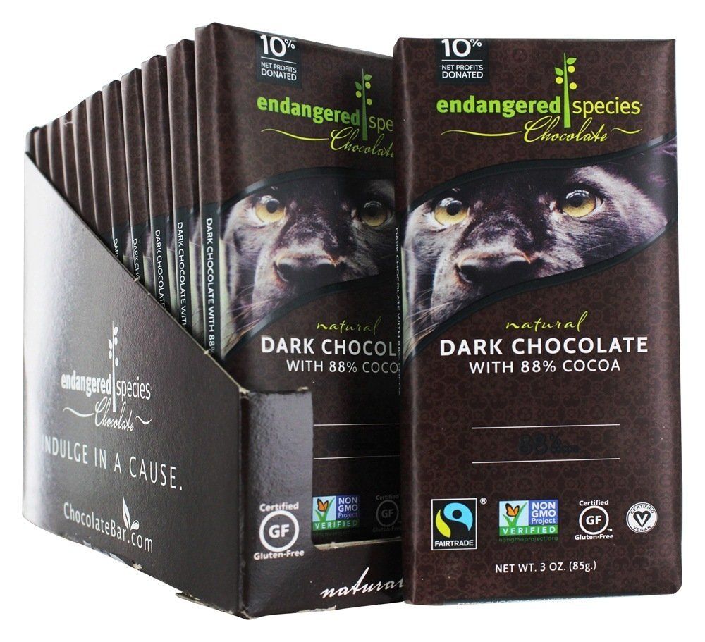 Endangered Species Dark Chocolate Bars 