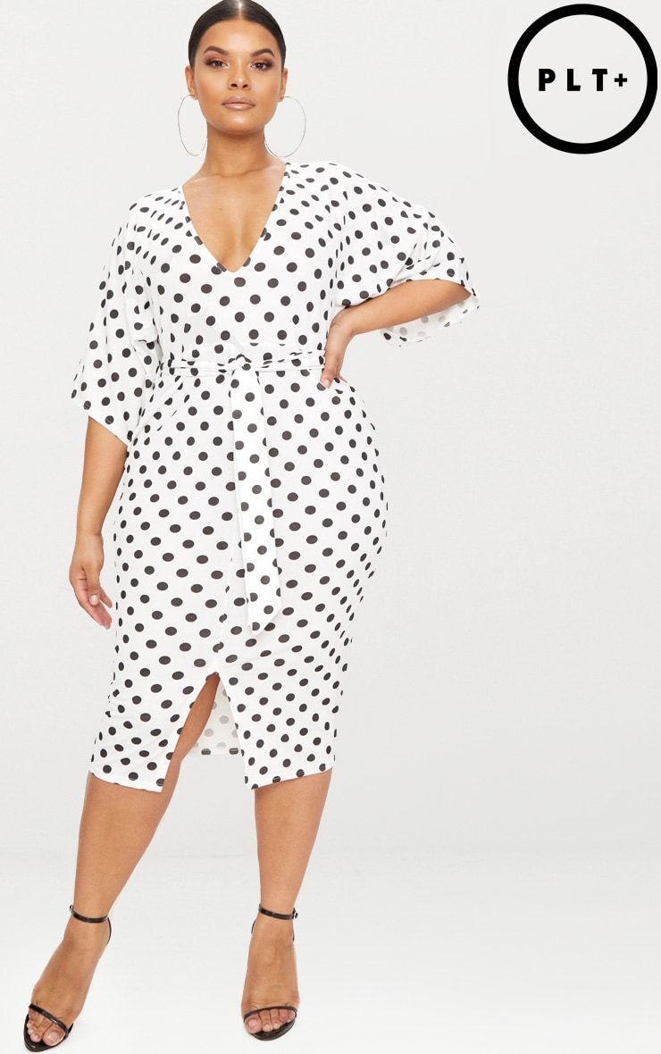 polka dot kimono dress