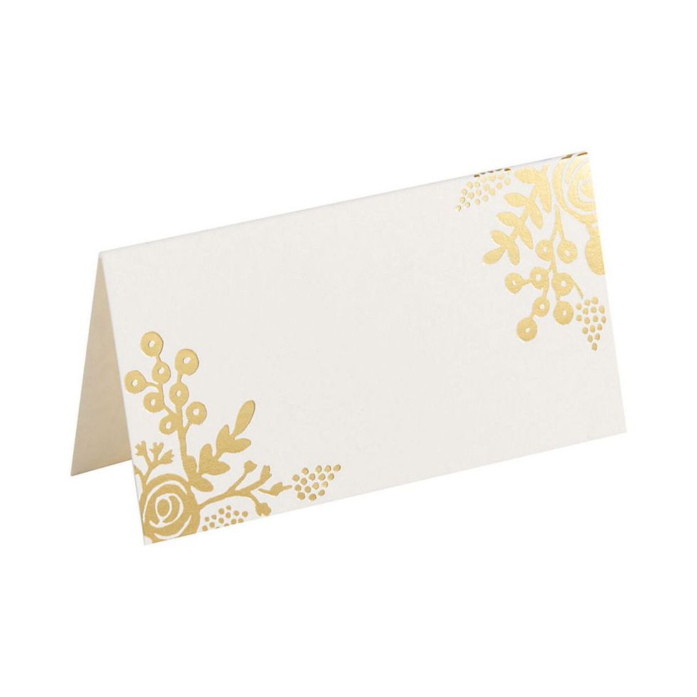 Rifle Paper Co. Gold Floral Place Cards
