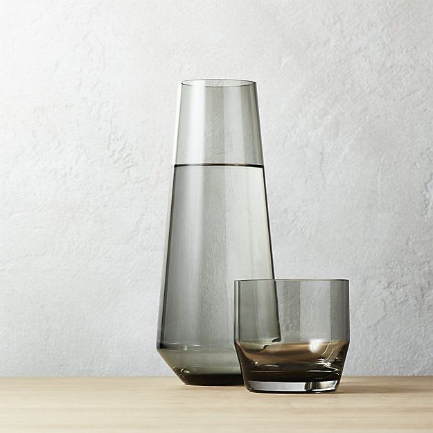 Liv Smoke Glass Carafe