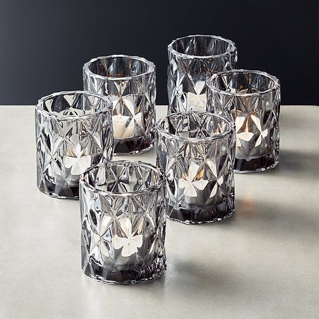 Set of 6 Tea Light Candle Holders