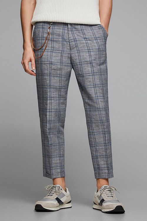 Zara Carrot-Fit Linen Pants