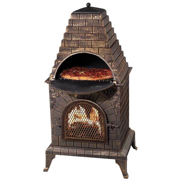 Aztec Allure Pizza Oven Outdoor Fireplace