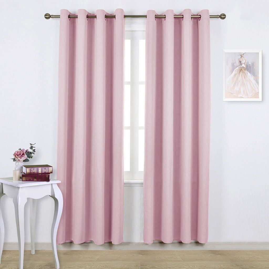 Pink Blackout Curtains 