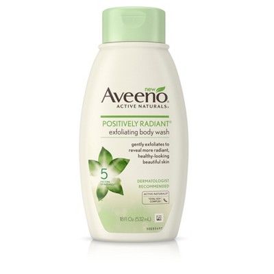 Best body wash: Aveeno Positively Radiant Exfoliating Body Wash