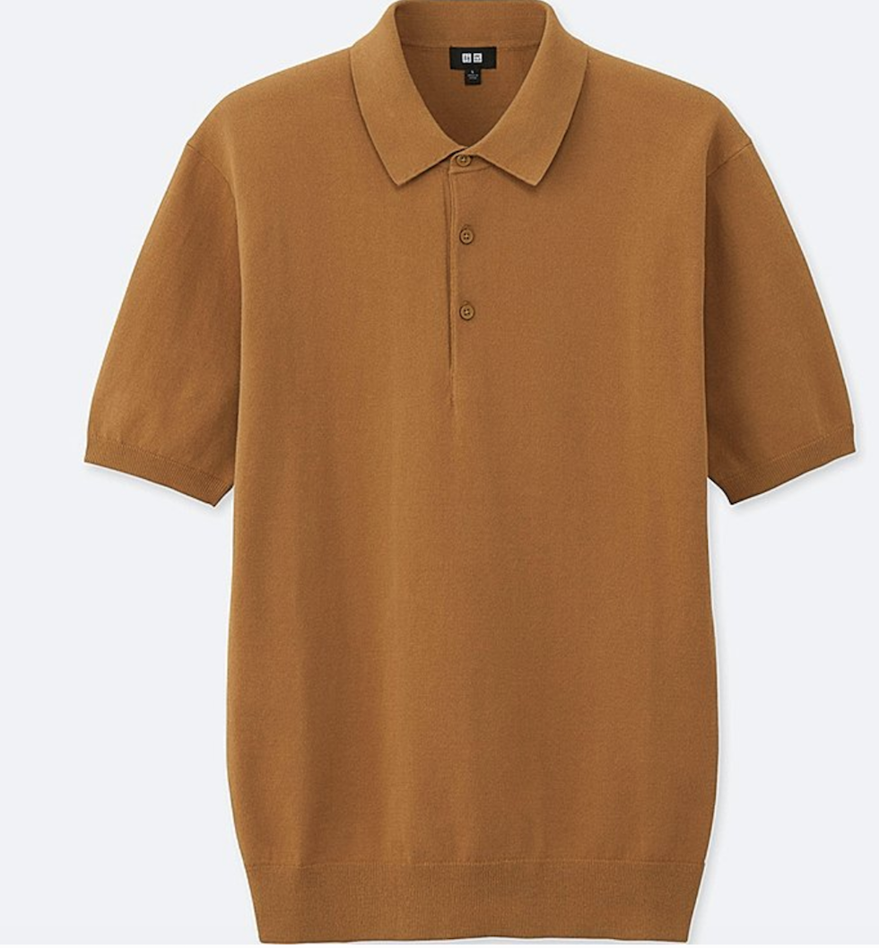 Uniqlo Knitted Short-Sleeve Polo Shirt