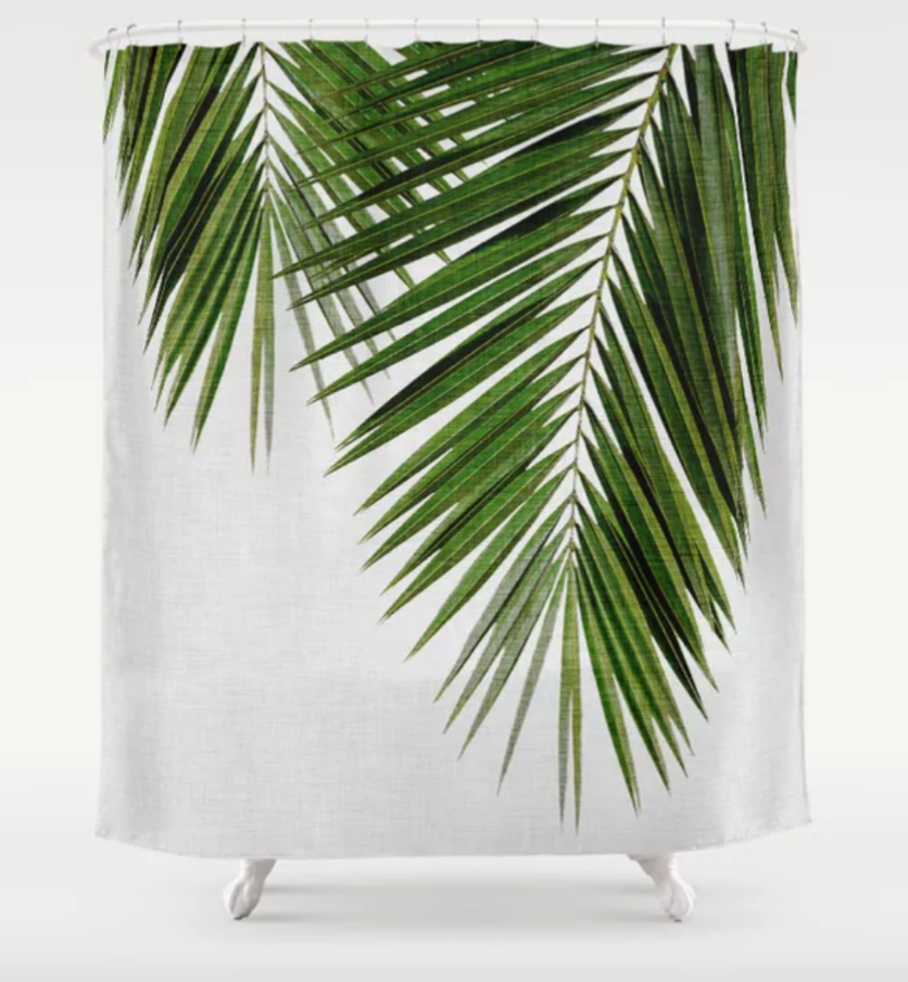 Palm Leaf Shower Curtain