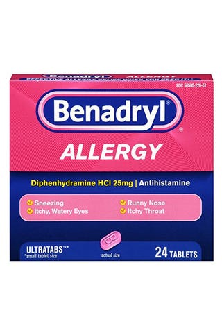 Médicaments contre les allergies Benadryl