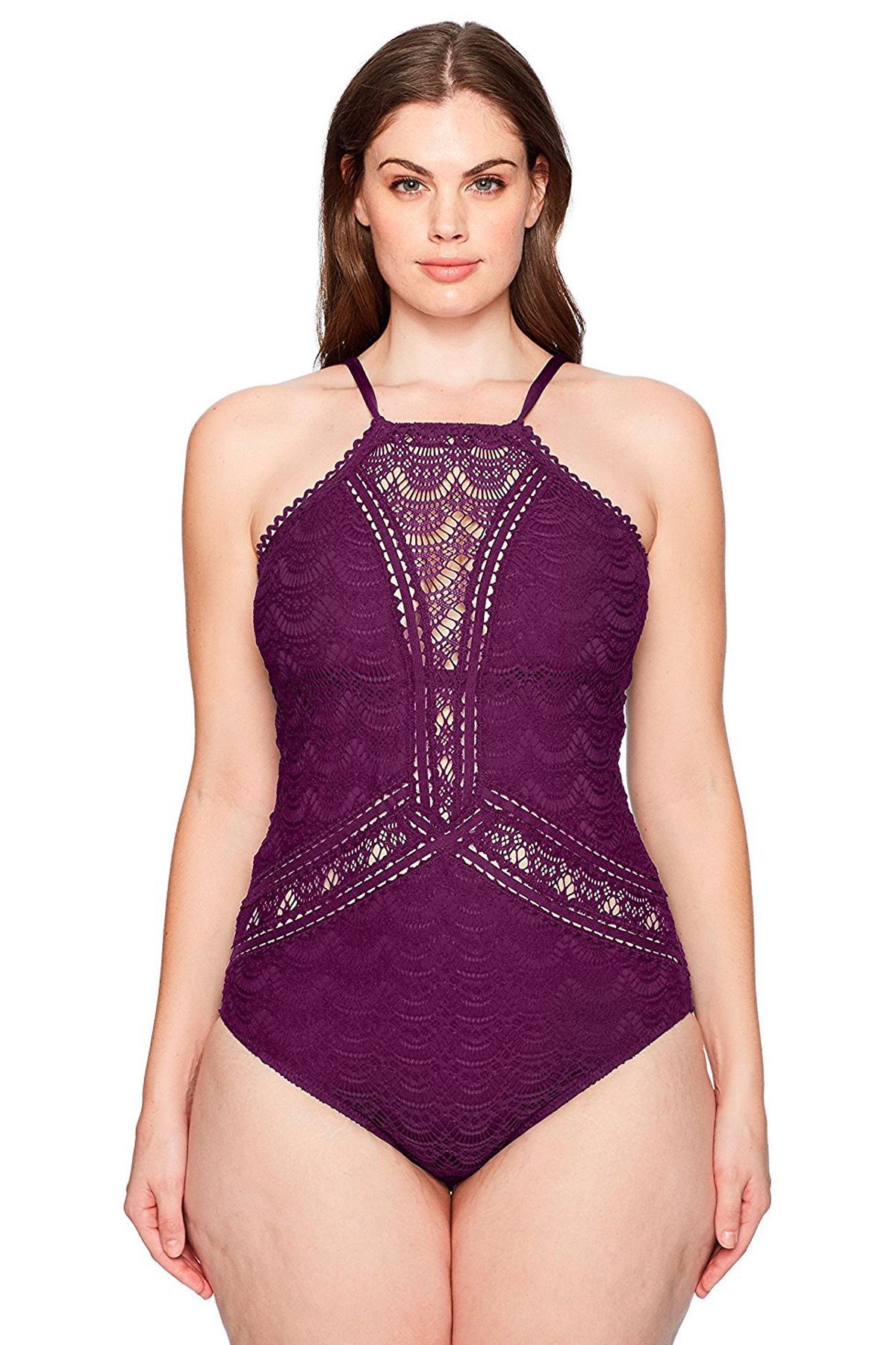 Becca high neck illusion hot sale swimsuit