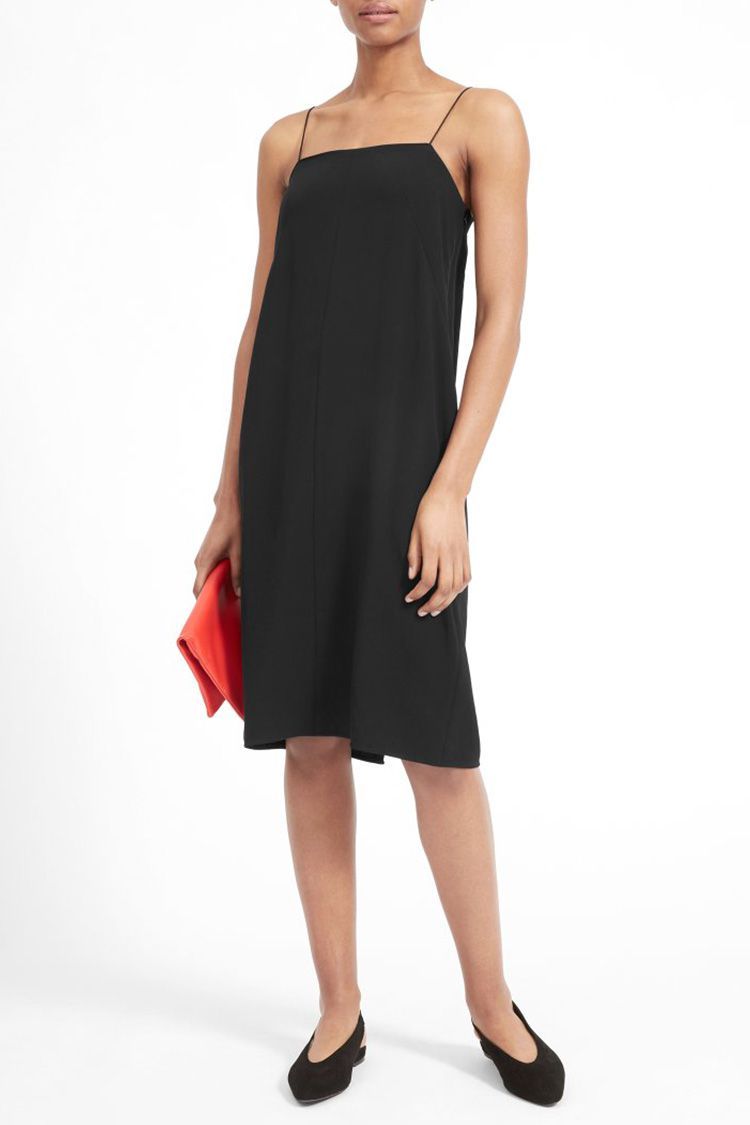 Everlane silk slip top dress