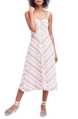 Striking Stripe Midi Dress