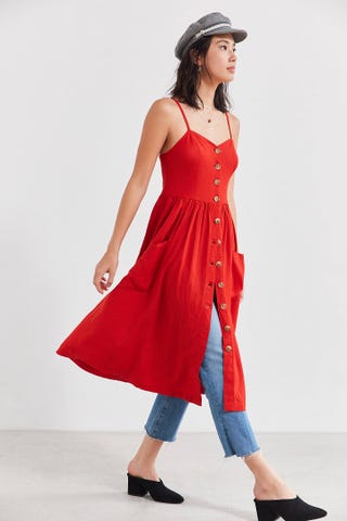 Red Midi Dress